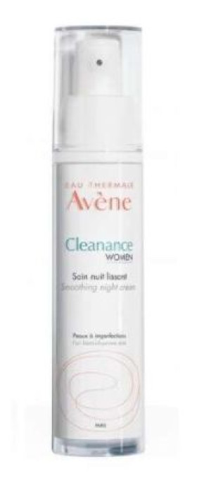 Avene, Cleanance Women, Wygładzający krem na noc, 30 ml - Długi termin ważn