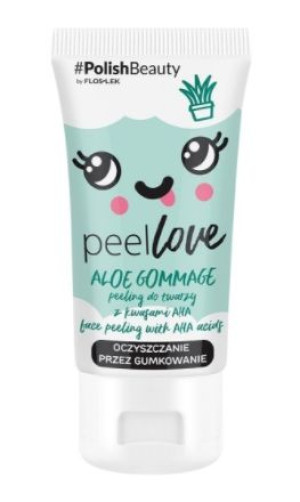 Flos-Lek, PeelLove Aloe Gommage, Peeling do twarzy z kwasami AHA, 75 ml - D