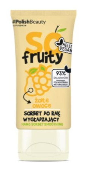 Flos-Lek, SO Fruity! Sorbet do rąk Żółte Owoce, 50 ml - Długi termin ważnoś
