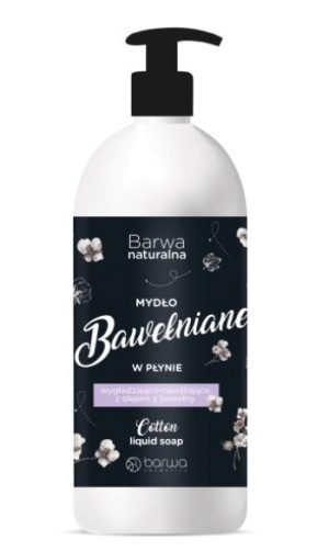 Barwa, Mydło bawełniane, 500 ml - Długi termin ważności!