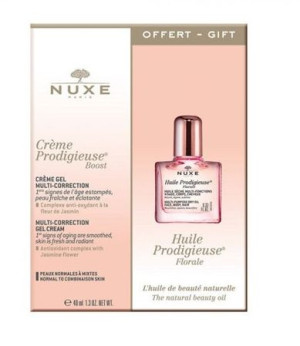 Nuxe, Prodigieuse Zestaw Żelowy krem, 40 ml + Suchy olejek, 10 ml