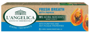 L'Angelica, Pasta do zębów Świeży Oddech z papają, 75 ml - Długi termin waż