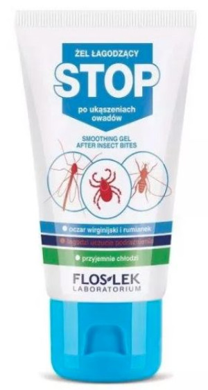 Flos-Lek Stop Żel łagodzący po ukąszeniu owadów 50 ml - Długi termin ważnoś