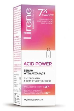 Lirene, Acid Power Serum wygładzające do każdego rodzaju cery, 30 ml - Dług