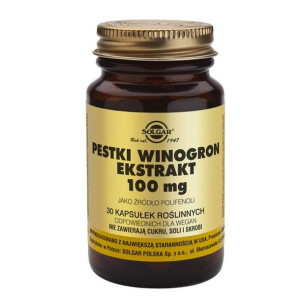 Solgar Pestki Winogron ekstrakt 30 kapsułek