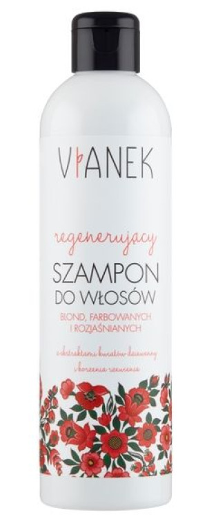 Vianek Regenerujący Szampon do włosów blond farbowanych 300ml - Data ważnoś