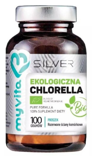 MyVita Silver Chlorella BIO proszek 100g - Data ważności:31.8.2022