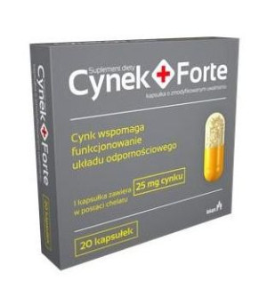 Cynek+ Forte 20 kapsułek - Długi termin ważności!