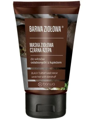 Barwa Ziołowa, maska czarna rzepa, do włosów osłabionych z łupieżem, 120 ml