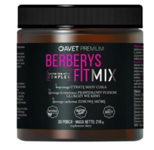 Berberys Fit Mix, proszek, 216g - Długi termin ważności!