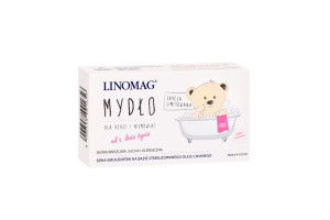 Linomag, Mydło dla dzieci i niemowląt, 100g - Długi termin ważności!