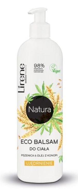 Lirene, Natura ECO, Balsam do ciała, Pszenica&Olej z konopii, ujędrnienie,