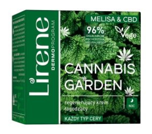 Lirene, Cannabis Garden, Krem regenerująco-łagodzący, 50 ml - Długi termin