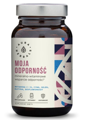 Aura Herbals, Moja Odporność Naturalny Kompleks, 60 kapsułek - Długi termin