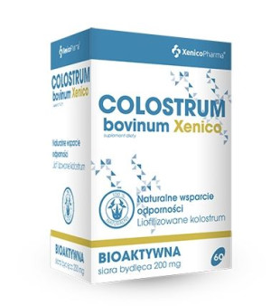Colostrum Bovinum, 60 kapsułek - Długi termin ważności!
