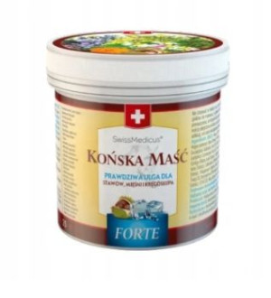 SwissMedicus, Szwajcarska Końska Maść chłodząca Forte, 250 ml - Długi termi
