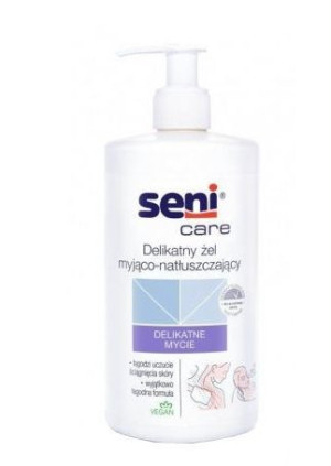 Seni Care, Delikatny żel myjąco-natłuszczający, 500ml - Długi termin ważnoś