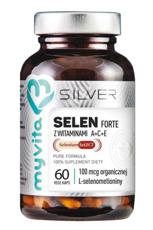 MyVita Silver Selen Forte 60 kapsułek - Data ważności:20.8.2022