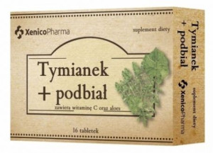 Tymianek + podbiał, 16 tabletek do ssania - Długi termin ważności!