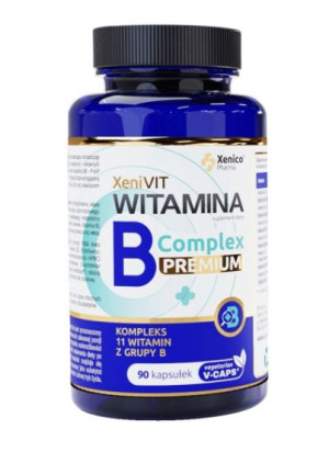XeniVIT Witamina B Complex Premium, 90 kapsułek - Długi termin ważności!