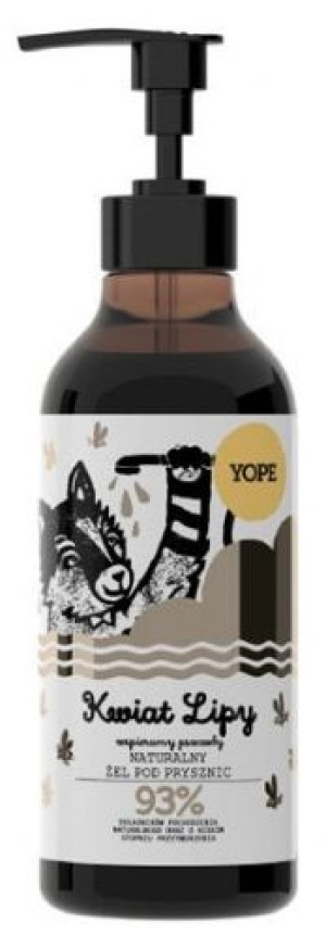 Yope, Naturalny żel pod prysznic, Kwiat lipy, 400ml