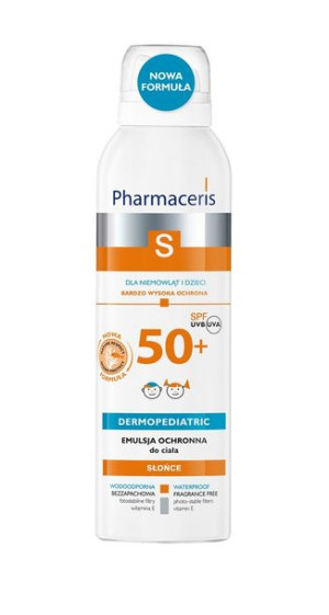 Pharmaceris S, Emulsja ochronna dla niemowląt i dzieci SPF 50+, 150 ml - Dł