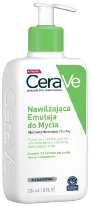 Cerave Nawilżająca emulsja do mycia ciała 236ml - Długi termin ważności!