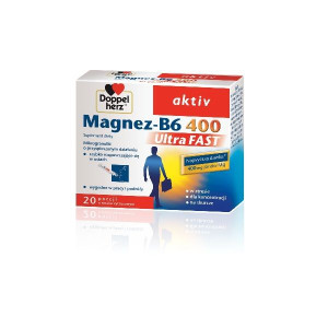 Doppelherz Aktiv Magnez-B6 Ultra Fast 20 saszetek - Długi termin ważności!
