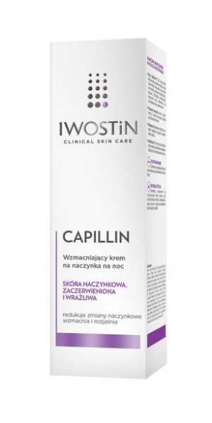 Iwostin Capillin, krem wzmacniający na naczynka na noc, 40ml - Długi termin