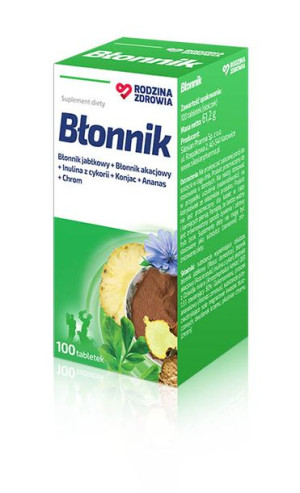 Rodzina Zdrowia Błonnik 100 tabletek - Długi termin ważności!