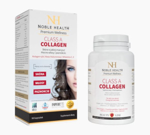 Noble Health, Class A Collagen, 90 kapsułek - Długi termin ważności!