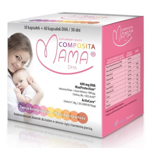 Composita Mama DHA 90 kapsułek - Długi termin ważności!