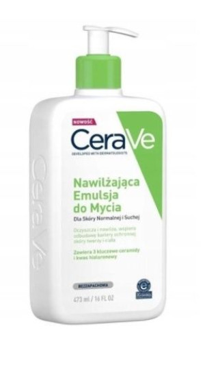 Cerave Nawilżająca Emulsja do mycia 473ml - Długi termin ważności!