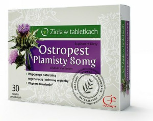 Zioła w tabletkach Ostropest Plamisty 80mg 30 tabletek - Długi termin ważno