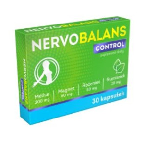 Nervobalans Control, 30 kapsułek - Długi termin ważności!
