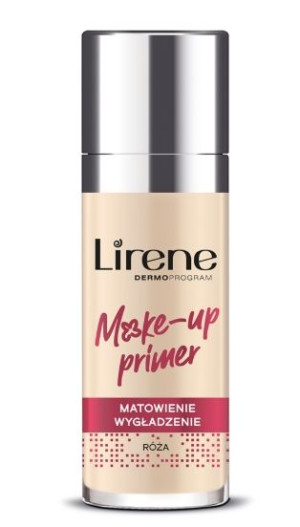 Lirene, Baza pod makijaż Matująco-wygładzająca, Róża, 30 ml - Długi termin