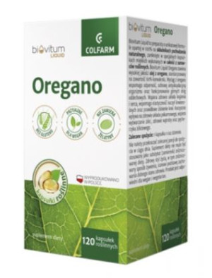 Biovitum Liquid Oregano, 120 kapsułek - Długi termin ważności!
