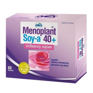 Menoplant Soy-a 40+ 60 kapsułek - Długi termin ważności!
