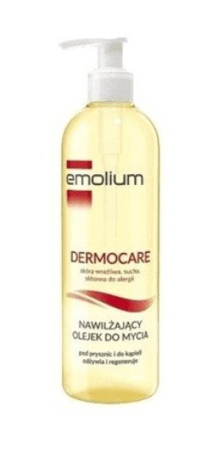 Emolium Dermocare Olejek nawilżający do mycia 400 ml - Długi termin ważnośc
