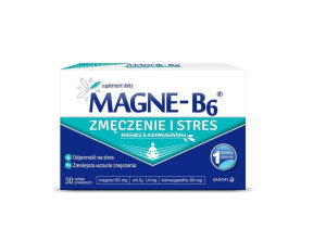 Magne-B6, Zmęczenie i Stres, 30 tabletek - Długi termin ważności!