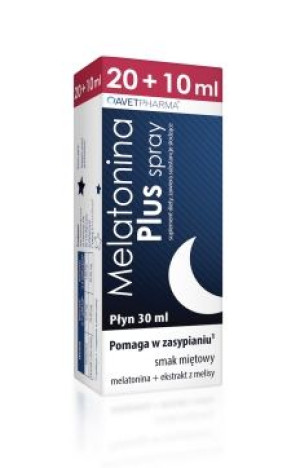 Melatonina Plus spray 20 ml - Długi termin ważności!