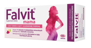 Falvit mama witaminy dla kobiet w ciąży i matek karmiących, 60  tabletek -