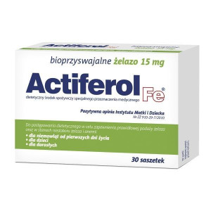 ActiFerol Fe 15 mg 30 saszetek - Długi termin ważności!