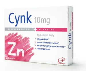 Cynk 10mg 30 tabletek - Długi termin ważności!