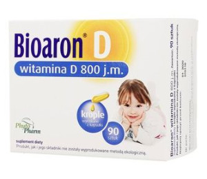 Bioaron Witamina D 800j.m. 90 kapsułek twist-off - Długi termin ważności!