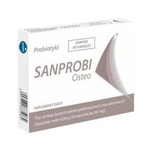 Sanprobi Osteo, 20 kapsułek - Długi termin ważności!
