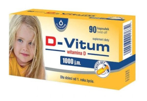 D-Vitum D 1000 j.m., 90 kapsułek - Długi termin ważności!
