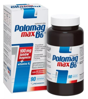 Polomag B6 Max 90 tabletek - Długi termin ważności!