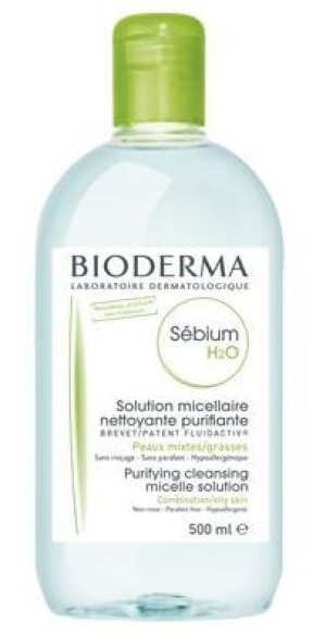 Bioderma Sebium H2O, antybakteryjny płyn micelarny, 500ml - Długi termin wa
