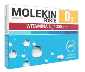 Molekin D3 Forte 60 tabletek - Długi termin ważności!